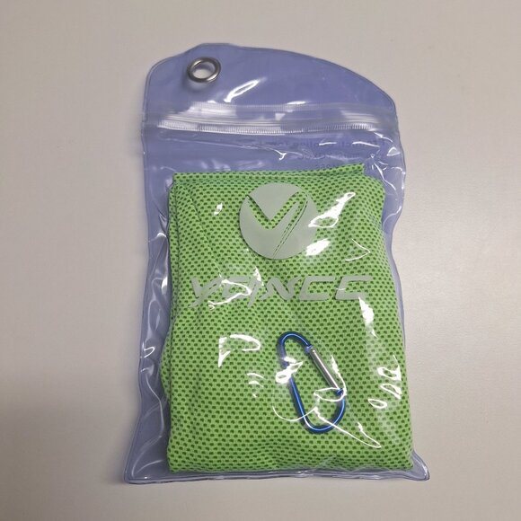 YQXCC Cooling Towel Carabiner Polyester Soft Lightweight Quick Dry Reusable Gree - Picture 2 of 5